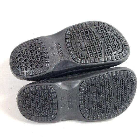 Crocs Bistro Unisex Slip-Resistant Work Clogs Women's Size 8 Men's 6 Black - Picture 9 of 9